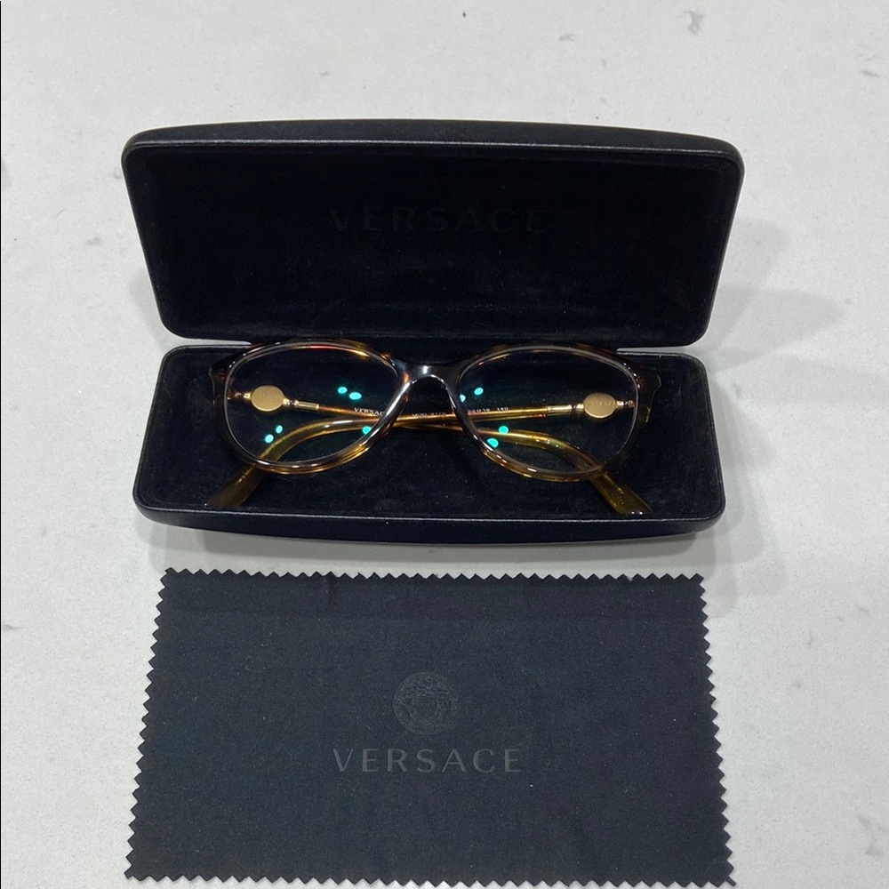 Versace Tortoise Shell Glasses